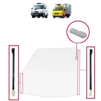 KIT CANALETAS PLASTICA + GUIA DO VIDRO DAILY 1997 A