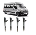 BICO INJETOR RANAULT MASTER 2.3 16V M9T 166091245R (JOGO COM 4 UNIDADES)